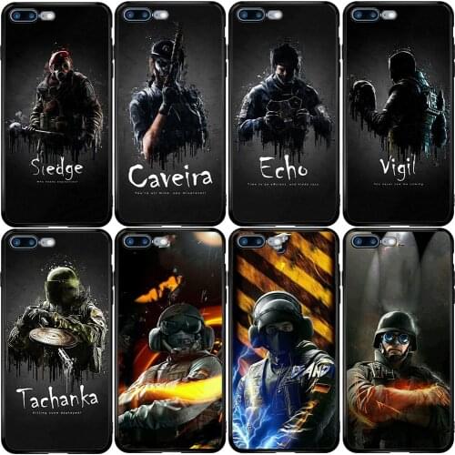 Cover Case for Xiaomi Redmi Note 10 9 9S 9A 8 8T 7 6 7A 6A 5A 5 A1 A2 A3 Pro Max Plus R6 Rainbow Six Siege