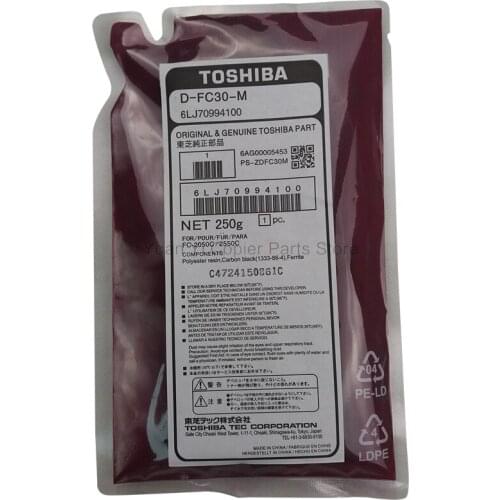 Developer color printer Original Toshiba Copier parts Magenta Developer D-FC30-M 6LJ70994100 For Model 2051C/2551C/2050C/2550C
