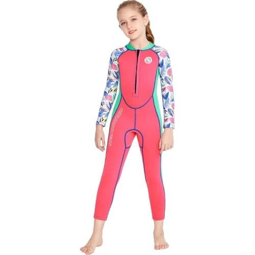 Sabolay Surf Diving Neoprene Wetsuit 2mm Childrens Swimwear Spearfishing Suit Wetsuit Kids Swimming Suit for Girls Jump Suit