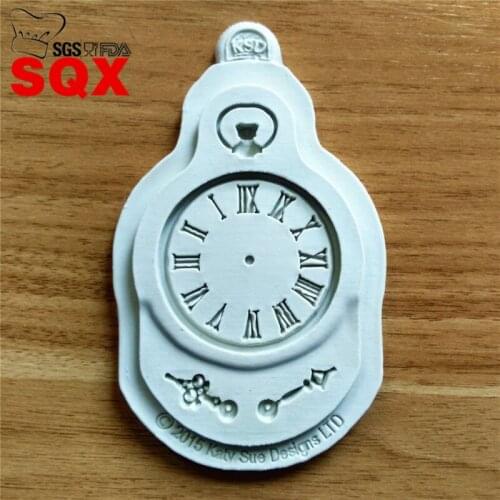 Fondant Cake Mould Clock Pocket Watch Cupcake Decorating Tools Steam Punk Baking Kitchen AccessoriesSQ16173