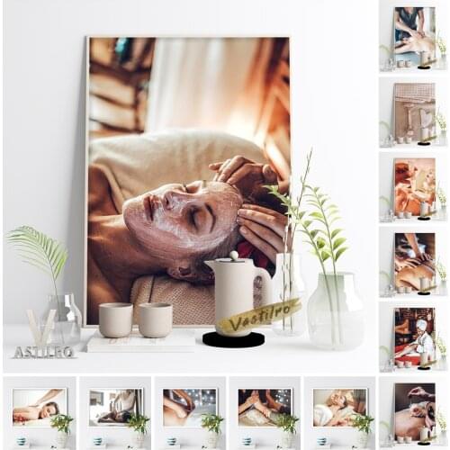 Beauty Salon Photography Picture Poster Aromatherapy Oils Massage Skin Care Pedicure Advertising Wall Decor Beauty Centre Gift