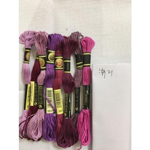 TOP selling Cross Stitch thread The Unique Style 8 Cross Stitch Cotton Embroidery Thread Floss Sewing Skeins Craft