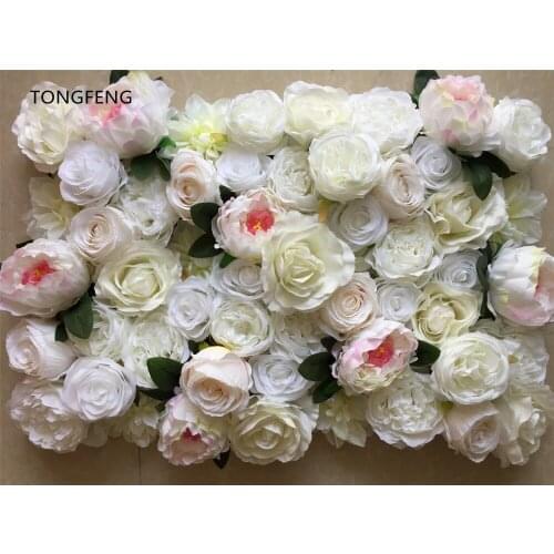10pcs/lot Artificial silk hydrangea rose 3D flower wall wedding backdrop decoration flower stage decoration Mixcolor TONGFENG