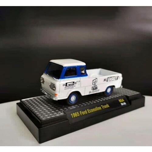 Diecast 1:64 FORD Econoline 1965 Cargo Truck Alloy Car Model Decoration Collection Souvenir Ornaments Display Vehicle Toys