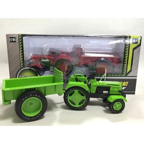 2017 New Kaidiwei KDW Die-cast Alloy Engineering Car Models Gift for Children 1:18 Antique Agriculture Tractor in gift box