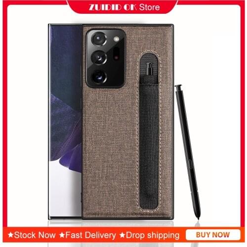 Pencil Case For Samsung Galaxy S21 Ultra Case Slim Aoge Leather Case Wallet Card Slot Protective Phone Case