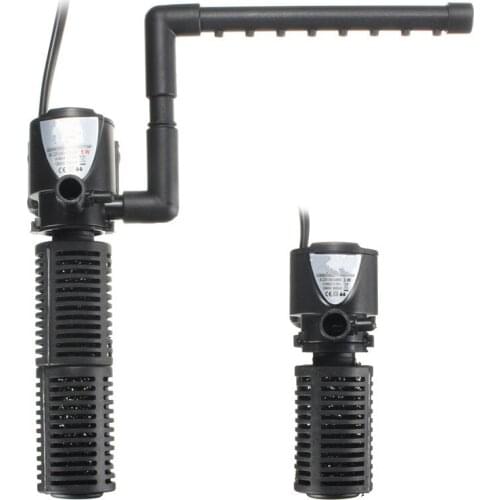 220V Submersible Aquarium Filter Pump 3 In1 Aquarium Water Pump Filter Air Oxygen Circulation For Turtle Fish Tank 3w 5w