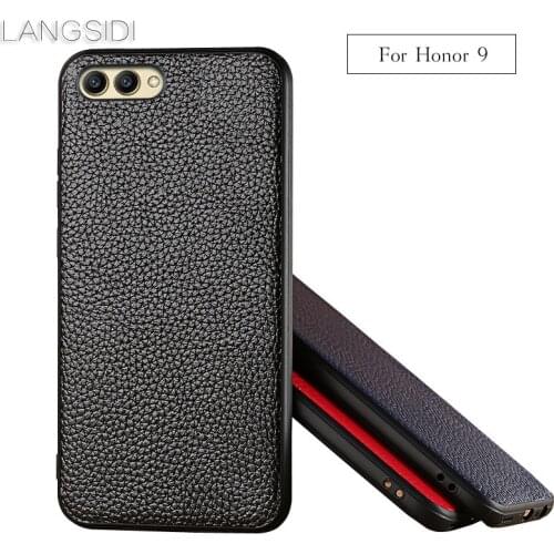 Luxury brand phone case Litchi grain full-wrapped phone case For Huawei Honor9 phone case full handmade custom processing