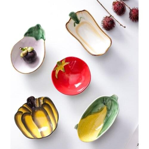 Modern housewives soup Bowl Ceramic tableware Vegetable snack plate Bowl household dessert ramen bowls