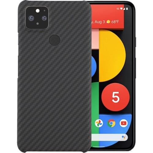 Carbon Real Pure Carbon Fiber Phone Case For Google Pixel 5 pixel 4a 5G Case Aramid Fiber Ultra Thin Anti-fall Shockproof Coques