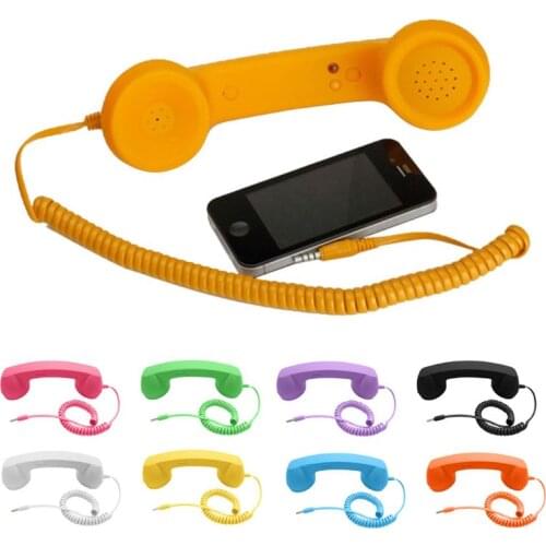 Universal Retro Radiation-proof Telephone Handset Headphones for Phone Calls