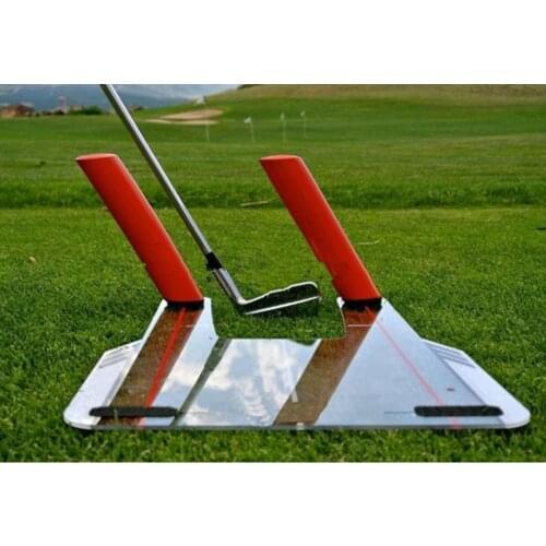 Premium Golf Putting Training Mirror Swing Trainer Alignment w/ Carry Bag