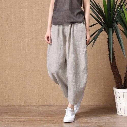 YBWLXQ Women's Linen Trousers