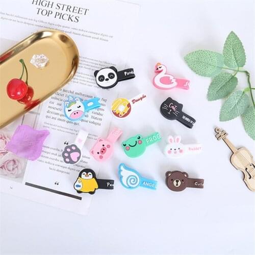50PCS Cute Household Silicone Winding Fixed Buckle USB Cable Storage Buckle Travel Headset Finishing Cable Holder Paper Clip