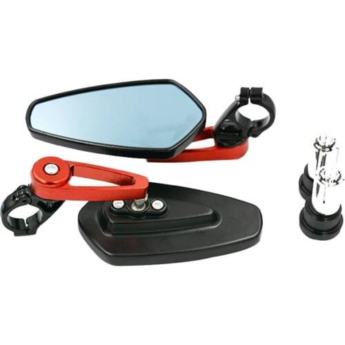 Motorcycle Rearview Mirror, CNC Aluminum Motorcycle Rearview Mirror, Universal Side View Mirrors for Scooter Electric Bike