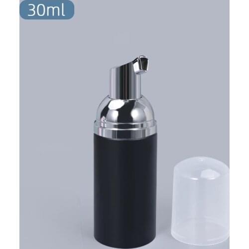 10Pcs 30ml Frosted black Foaming Bottle empty foam pump bottle cosmetic cleaner soap dispenser refillable bottle