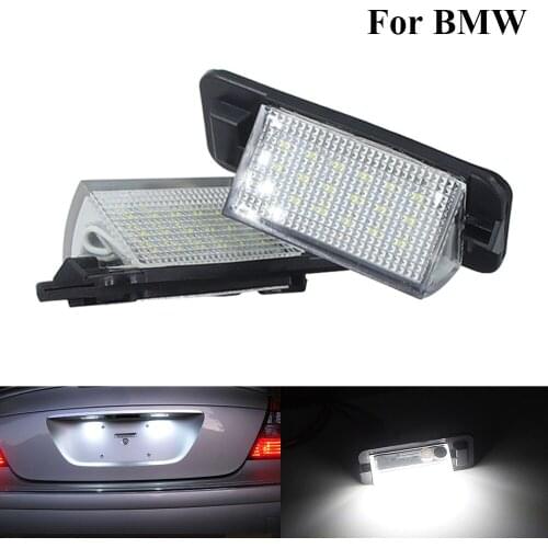 2x Error Free LED License Plate Light Number Plate Lights Car lighting Tail Lamp car accessorie For BMW E36 318i 318is 320i 328i