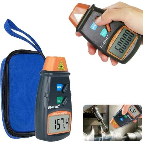 Non Contact Laser Photo Tachometer Digital Rpm Tach Digital Laser Tachometer Speedometer Speed Gauge Engine