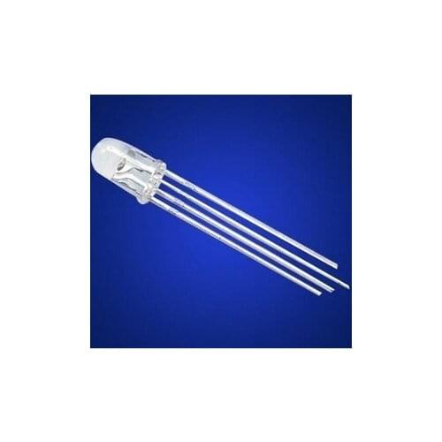 Free shipping 50PCS/LOT 5mm RGB Ultra Bright led Common Cathode 3.1-3.3V red, green, blue three color four feet seven lights+Hot