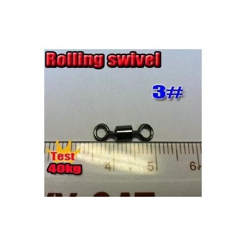 Free shipping fishing rolling swivels size:3# The connector of copper quantily:60pcs/lot