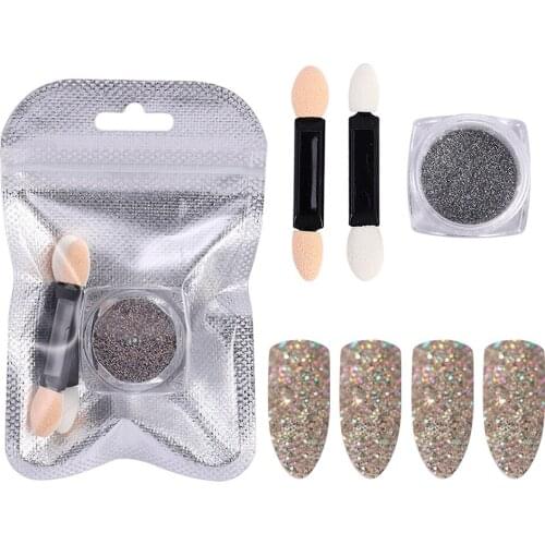 Nail Glitter Flakes Nail special Sequins Silver Nails Powder Manicure Decoration Designs For Nail at home DIY Hot Sell