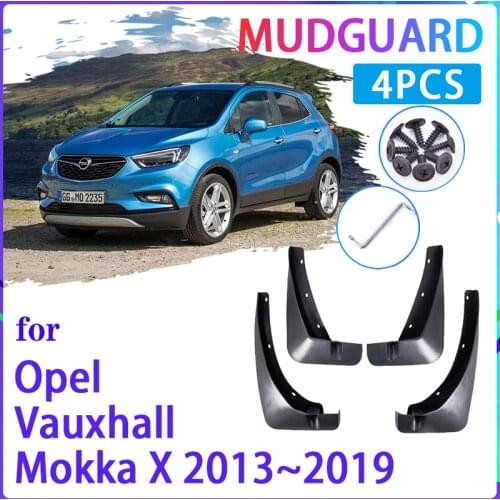 4 PCS Car Mud Flaps for Opel Vauxhall Mokka X 2013~2019 Buick Encore Mudguard Splash Guards Fender Mudflaps Auto Accessories