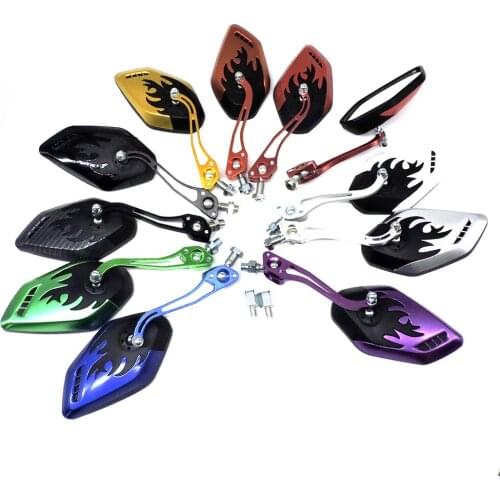 For Electric vehicle Motorbike Outside Rear View Left & Right Side View Mirrors 10MM 8MM positive clockwise general purpose