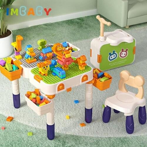Multifunctional Kids Blocks Table Compatible Educational Children Table Easy To Disassemble And Assemble Toys For Children