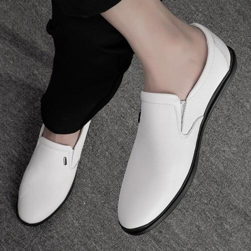 Man Shoes Casual Men Causal Shoes For Men 2020 Vintage Casual Spring Stylish Sapatos Leisure Hot Black Loafers Mens Leather