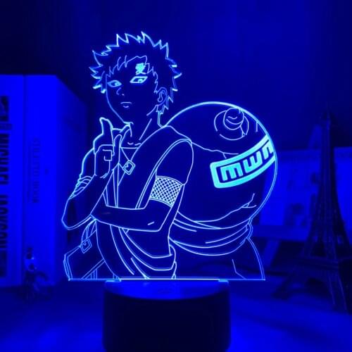 Table Lamp Anime Person 3D Night Light 7 Colors Changing LED Kids Bedroom Touch Sensor Colorful Bedside Decoration Children Gift