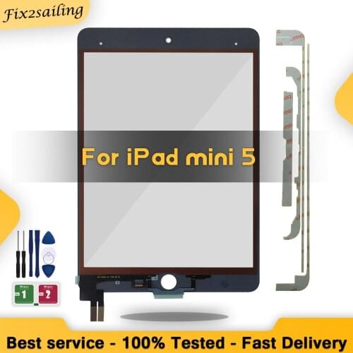 New Origin Front Glass For iPad Mini 5 Mini5 A2124 A2125 A2126 A2133 Outer Touch Screen Panel Replacement Tested + Adhesive