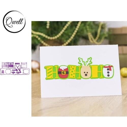 Qwell Words Antlers Interesting Metal Cutting Dies Diy Scrapbooking Craft Paper Album Cards Making Template 2020 New