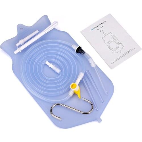 Enema Bag Reusable Silicone Gel Water Colon Cleansing Enteroclysm Detoxified Bowel Bags Vaginal Urological Consumables