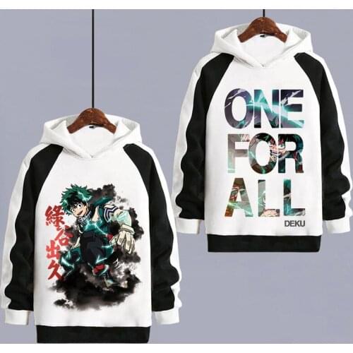 My Hero Academia Cosplay Hoodie Anime Midoriya Izuku Todoroki Shoto Hoodies Winter Autumn Fleece Sweatshirts Casual Pullover