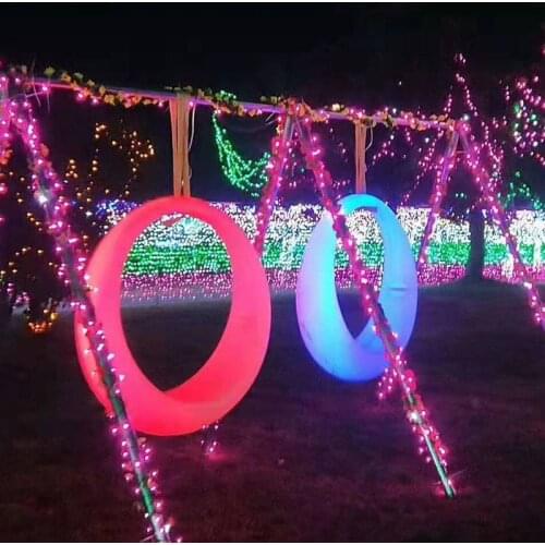 LED Lighting outdoor swing villa garden garden led swing outdoor furniture cushions hammock swing chair indoor swing egg chair