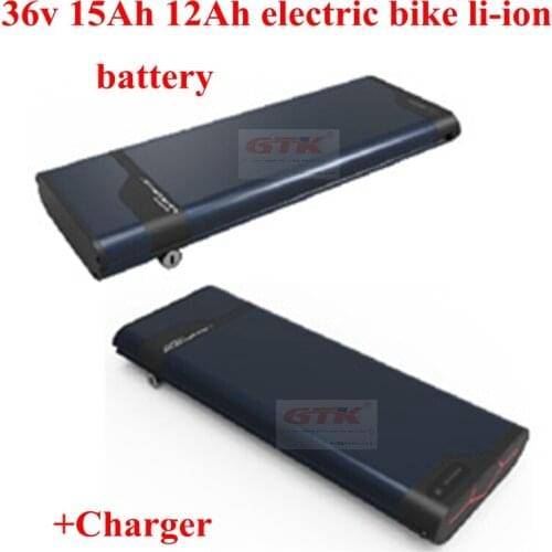 36v 15Ah 12Ah li-ion 36v 10Ah ebike lithium battery solar IMPULSE case ultra thin for bbs motor 500w 350w + 2A charger