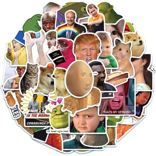 10/30/50pcs/pack Meme Funny Lable Graffiti Stickers For Cars Motorcycles Water cups Childrens toy Decal Luggage Skateboards