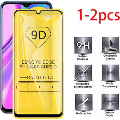 1-2pcs Full Gule Protective Glass Redmi 9 9a Glass For Xiaomi Redmi 9 readmi 9 a redmi9 Screen Protector Film Xiomi Xaomi 6.53
