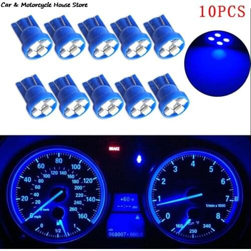 10pcs T10 Led Car Dashboard Light Instrument Automobile Door Wedge Gauge Reading Lamp Bulb 12V Cob Smd Car Styling White Red