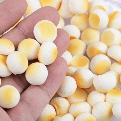 100pcs/lot Miniature Food Kawaii Resin Steamed bread Cabochon For Earring Scrapbooking Craft Food Art Supply DIY Embellishment