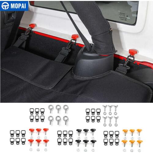 MOPAI 4 Door Car Interior Roof Screws Nut With Pull Buckle Kit for Jeep Wrangler JK JL 2007-2018 Car Accessories Styling