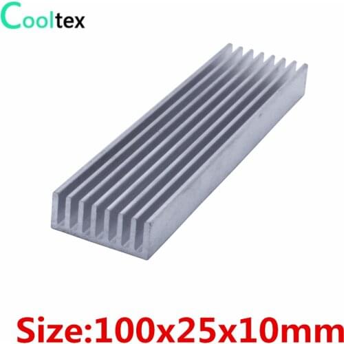 3pcs/lot 100x25x10mm Aluminum HeatSink radiator Heat Sink for electronic Chip RAM cooling