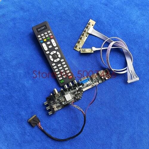 Digital signal for N133B6/N133BGE/N134B6 USB+VGA+AV 1366*768 screen universal controller drive card kit 40Pin LVDS 3663 DVB
