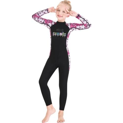 Kids Swimming Diving Suit Neoprenes Wetsuit Children For Keep Warm One-piece Wetsuits UV Protection Swimwear Clothes