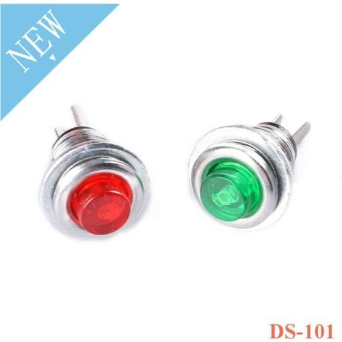 DS-101 8mm On/Off Push Button Switch Mini Lockless Momentary ON OFF Push Button Micro Normally Open Switch