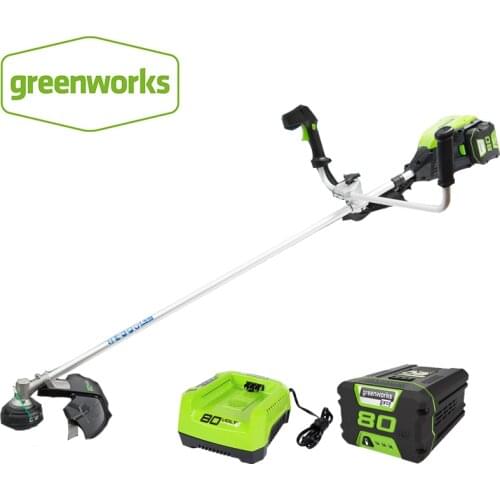 Greenworks Commercial 80V 16-Inch Brushless Motor 800W 5500RPM Bike Handle Brush cutter 40cm and String Trimmer