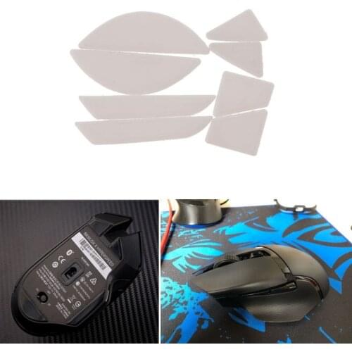 2 Sets/pack Tiger Gaming Mouse Feet Mouse Skate For Razer Basilisk X HyperSpeed Mouse White Mouse Glides Curve Edge
