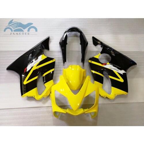 Injection fairings for HONDA 2004 2005 2007 CBR600 F4i fairing kits 04-07 CBR 600F CBR600F4I yellow black motorcycle bodywork