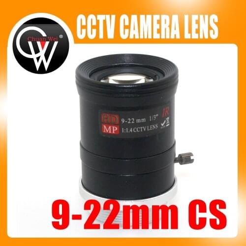 MP HD 9-22mm CS cctv lens 1/3" Varifocal Manual Iris IR lens CS for Surveillance CCD CCTV Camera