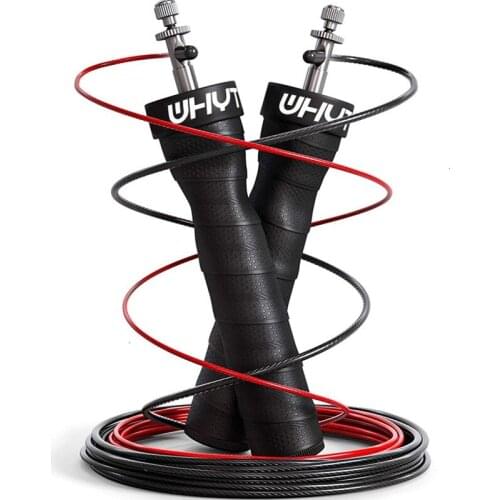 Antiskid Absorb Sweat with Racing Bearing Rope PVC TPU Self-locking Wire Weight Jump Rope